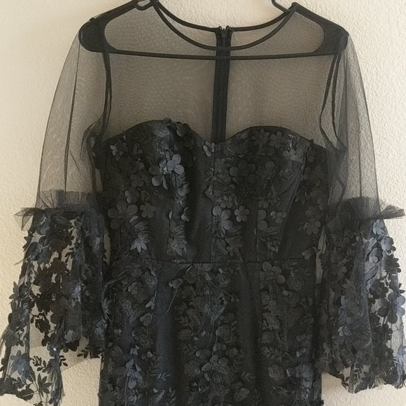 Milly Evening Mesh Dress 4 - Picture 2 of 8